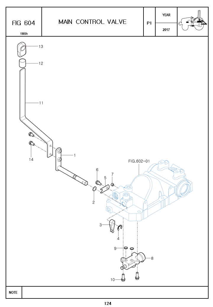 C604 MAIN CONTROL VALVE - TYM Tractors